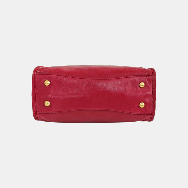 Calfskin Shoulder Bag Red