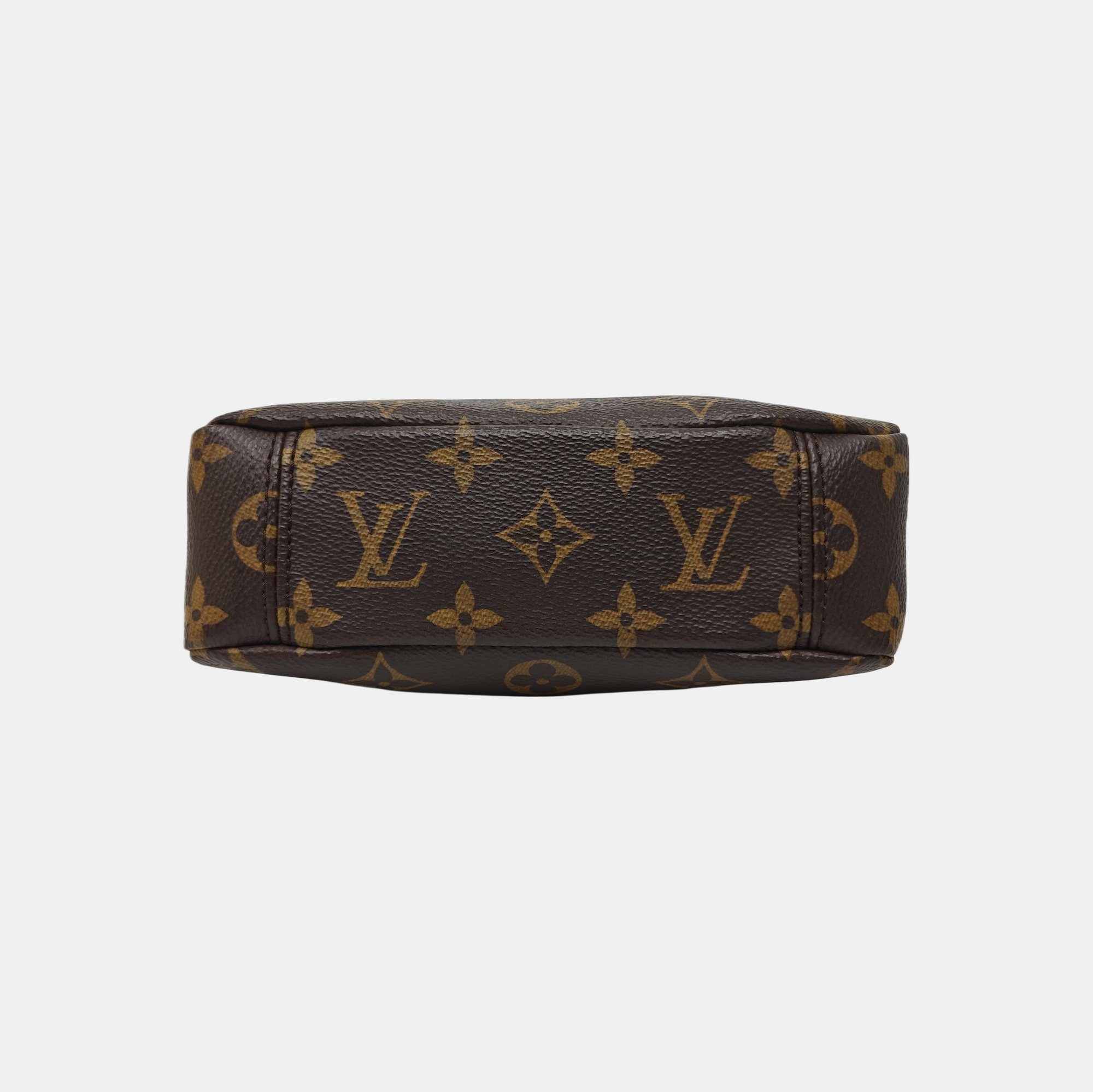 PALLAS Nano Monogram Coated Canvas Brown