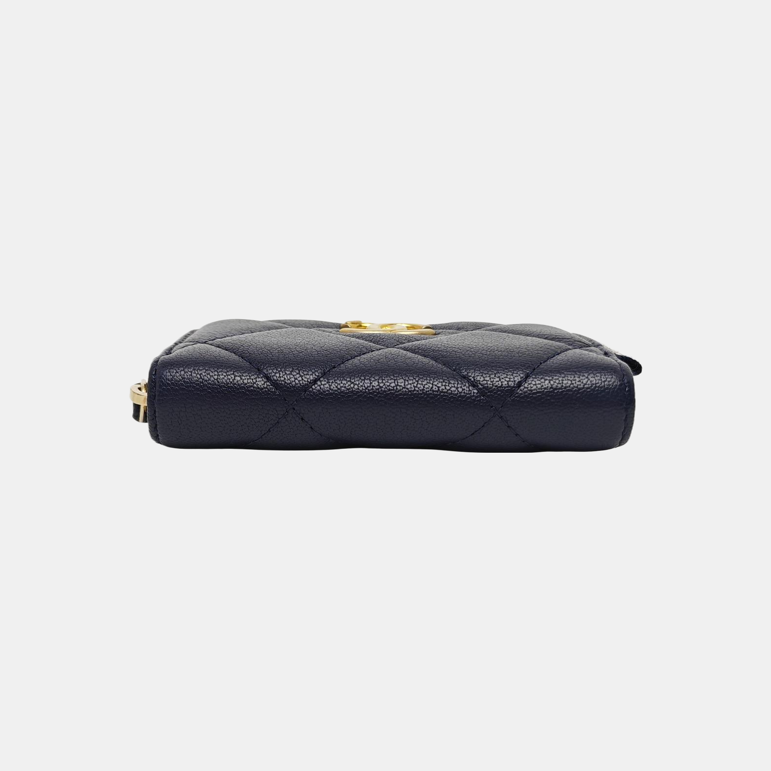 Quilted Lambskin Wallet Blue