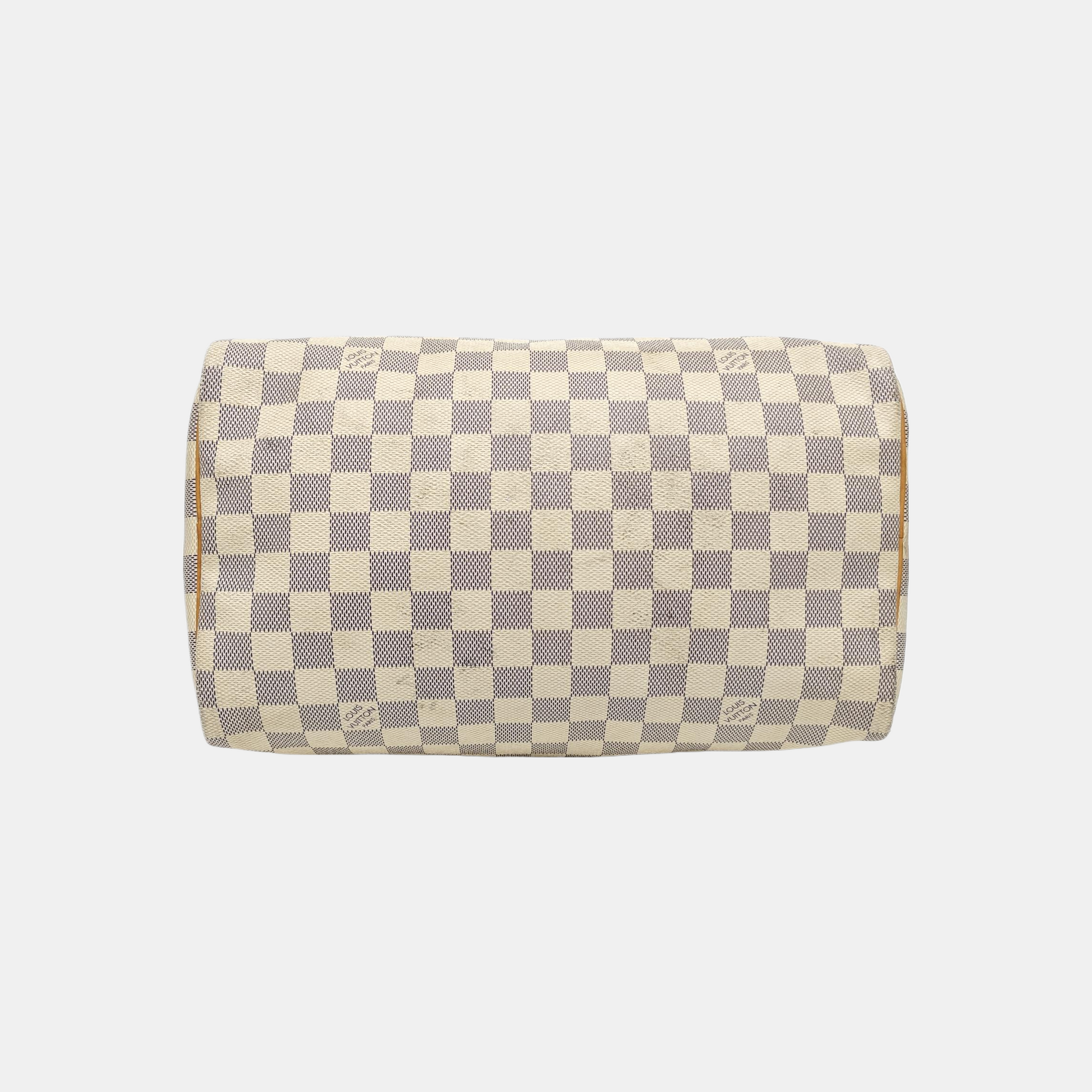 SPEEDY 30 Damier Azur Coated Canvas White