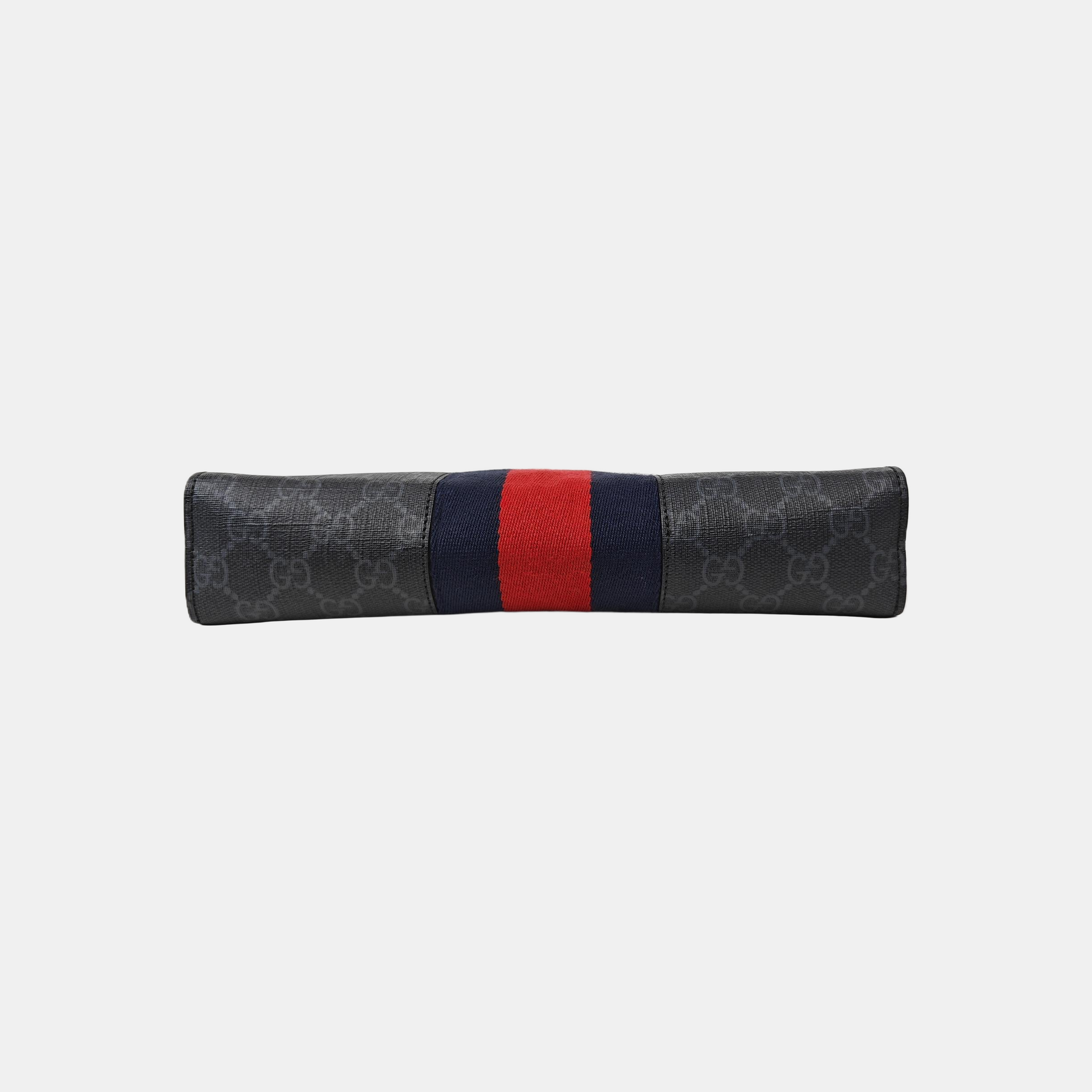 GG Supreme Monogram Coated Canvas Gray