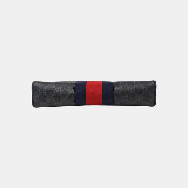 GG Supreme Monogram Coated Canvas Gray