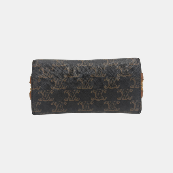 TRIOMPHE CANVAS Mini Coated Canvas Brown
