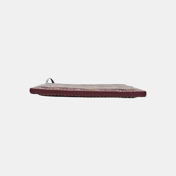 Coated Canvas Card Holder Red