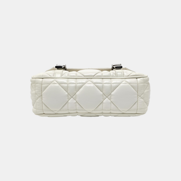 Diorcamp Small Cannage Calfskin White
