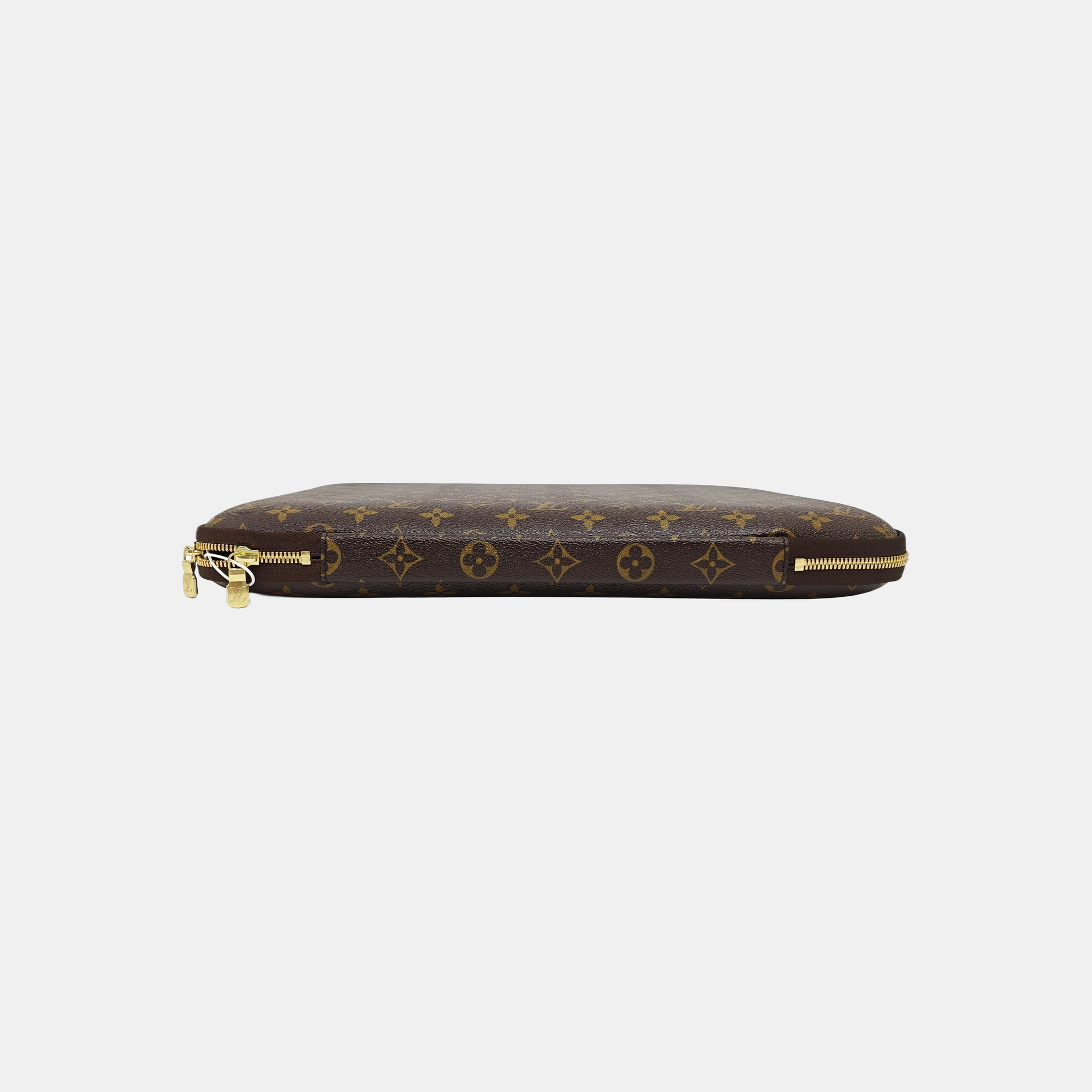 SLEEVE Monogram Coated Canvas Brown