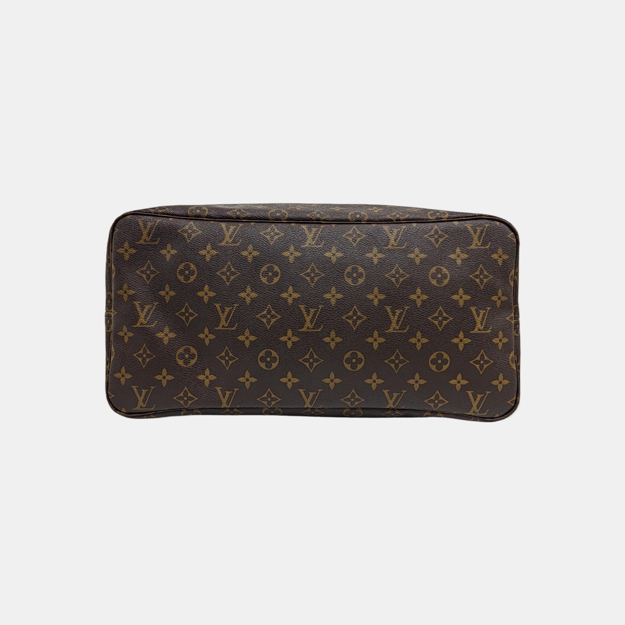 NEVERFULL GM Monogram Coated Canvas Brown
