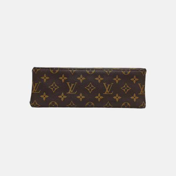 SAINT MICHEL Monogram Coated Canvas Brown