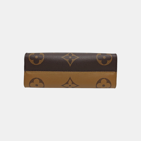 ONTHEGO EAST WEST PM Monogram Coated Canvas Brown