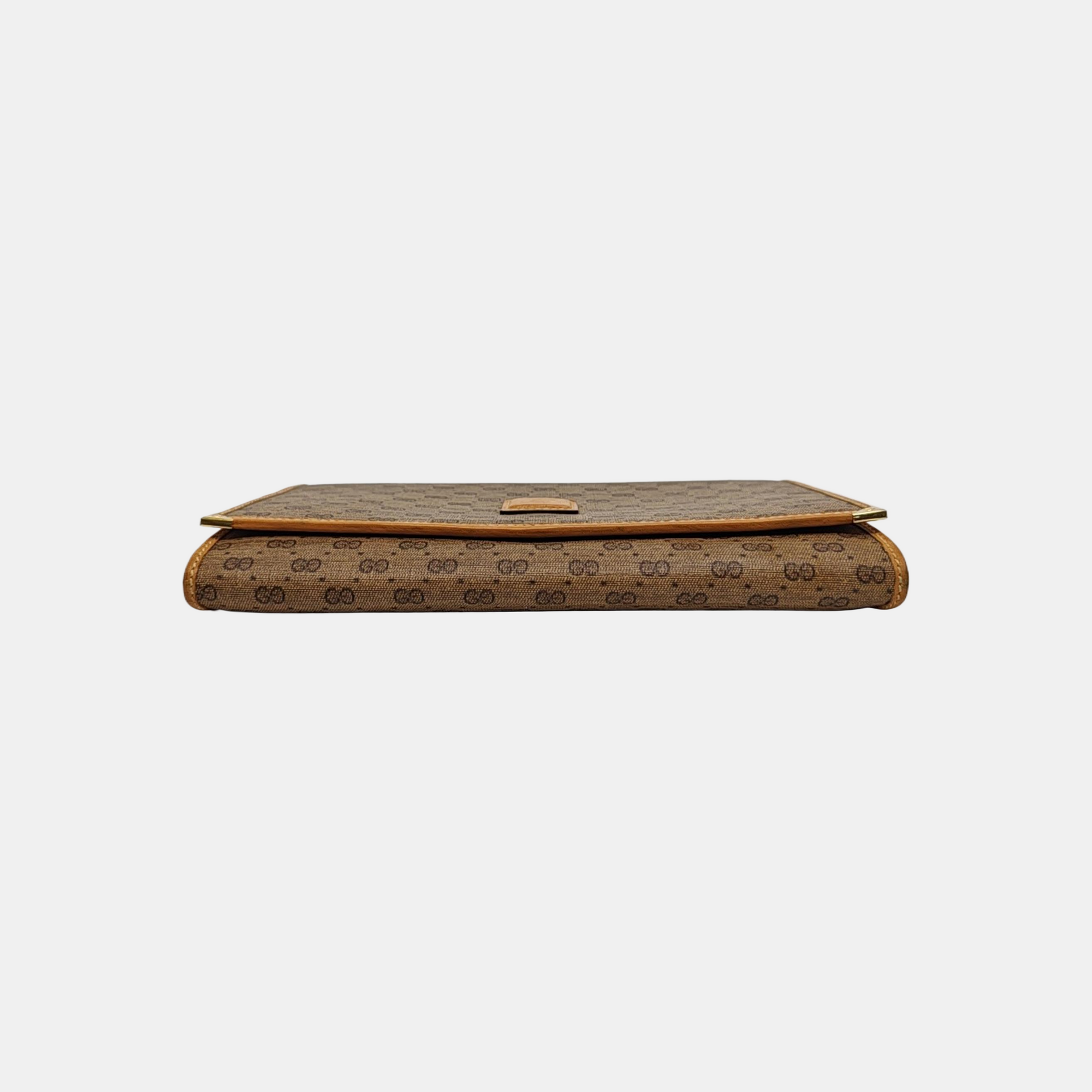 Monogram Coated Canvas Wallet Brown