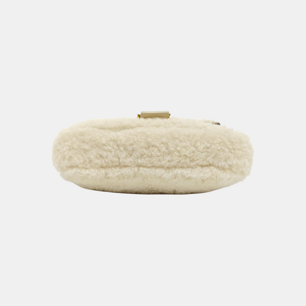 Sheepskin Shoulder Bag Beige