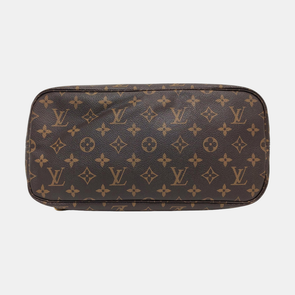 Authenticated pre-owned  NEVERFULL MM Monogram Coated Canvas Brown - Tote Bag at Looply