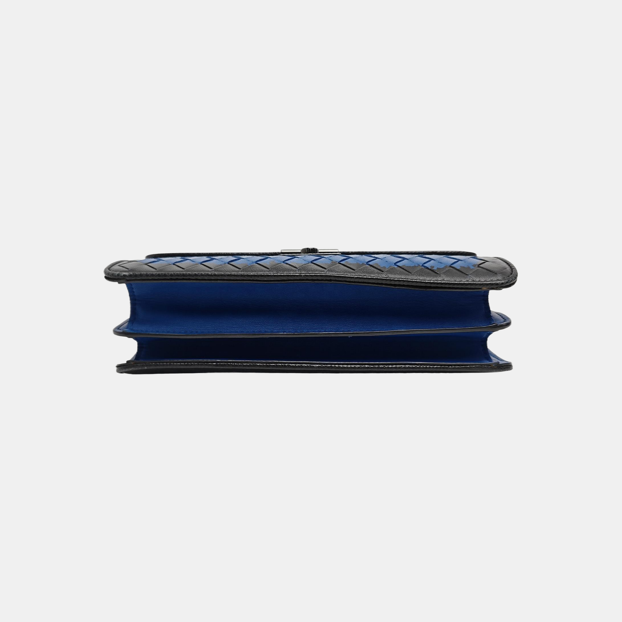 Calfskin Shoulder Bag Blue