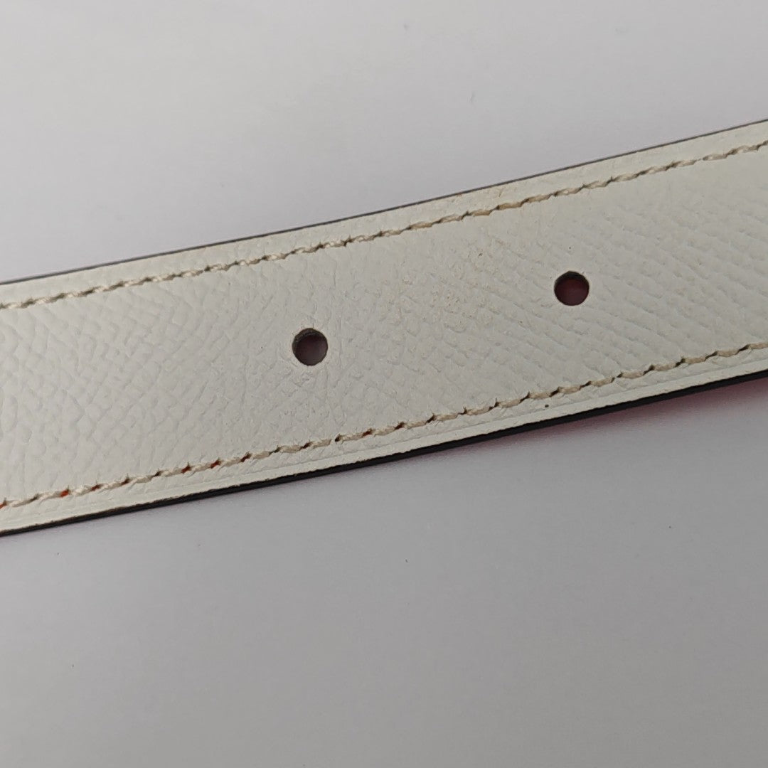 Leather Belt White