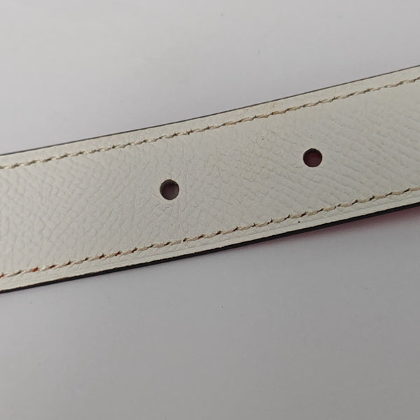 Leather Belt White