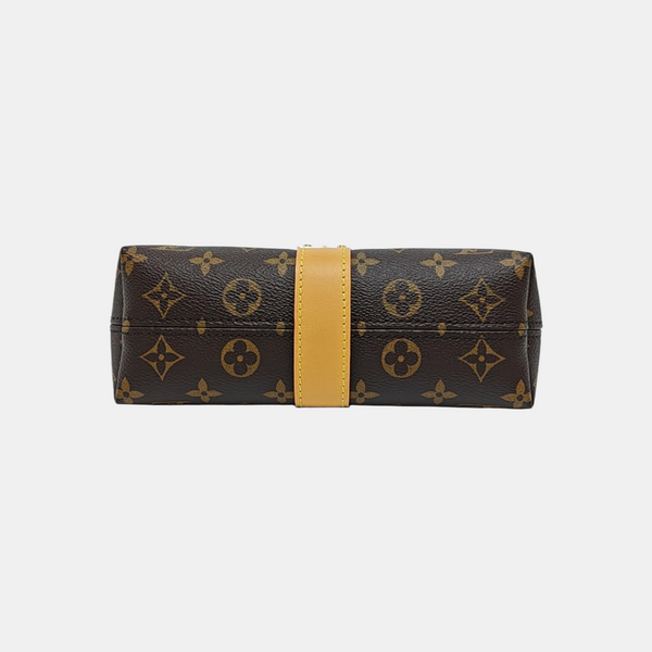 Pochette Mia Monogram Coated Canvas Brown