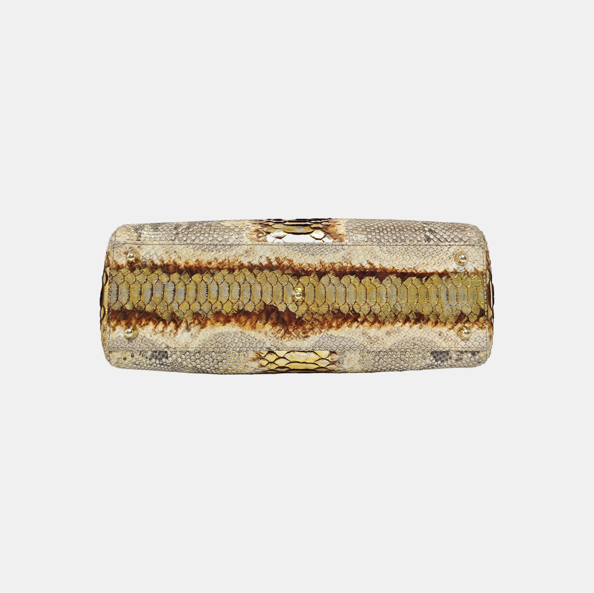 Lady Dior Large Python Multicolor