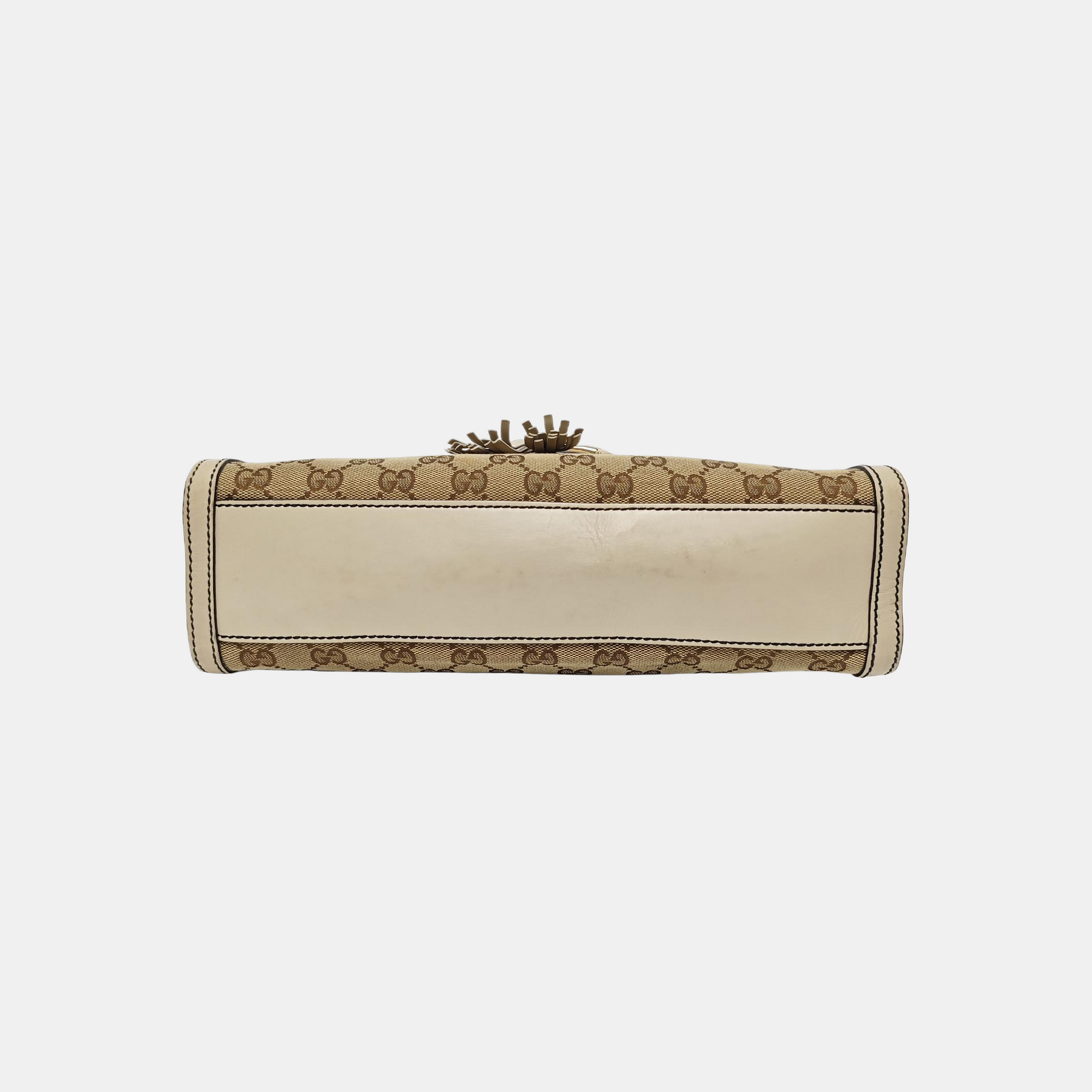Emily Chain Monogram Canvas Beige