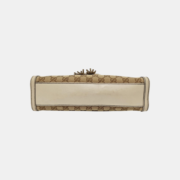 Emily Chain Monogram Canvas Beige