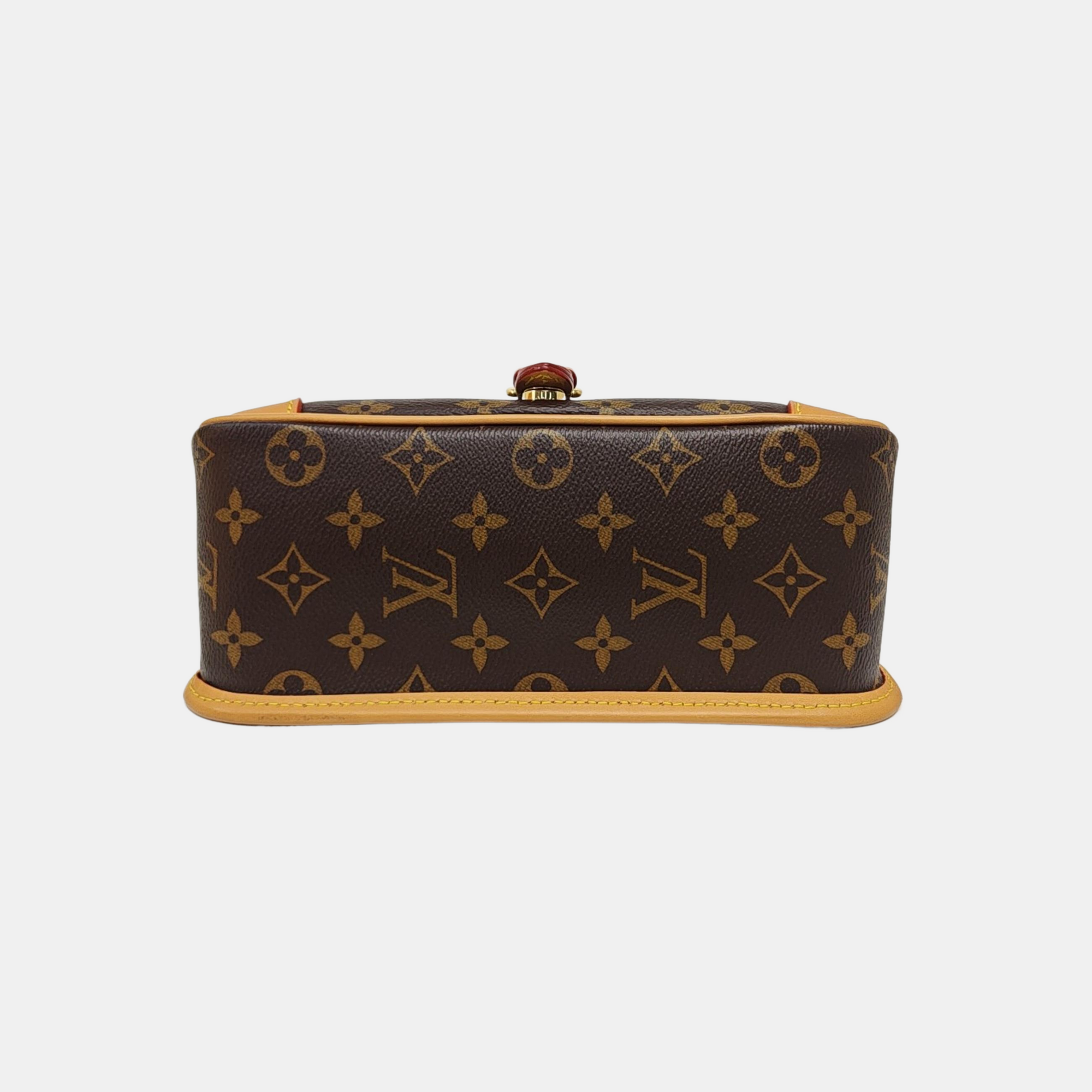 DIANE Monogram Coated Canvas Brown