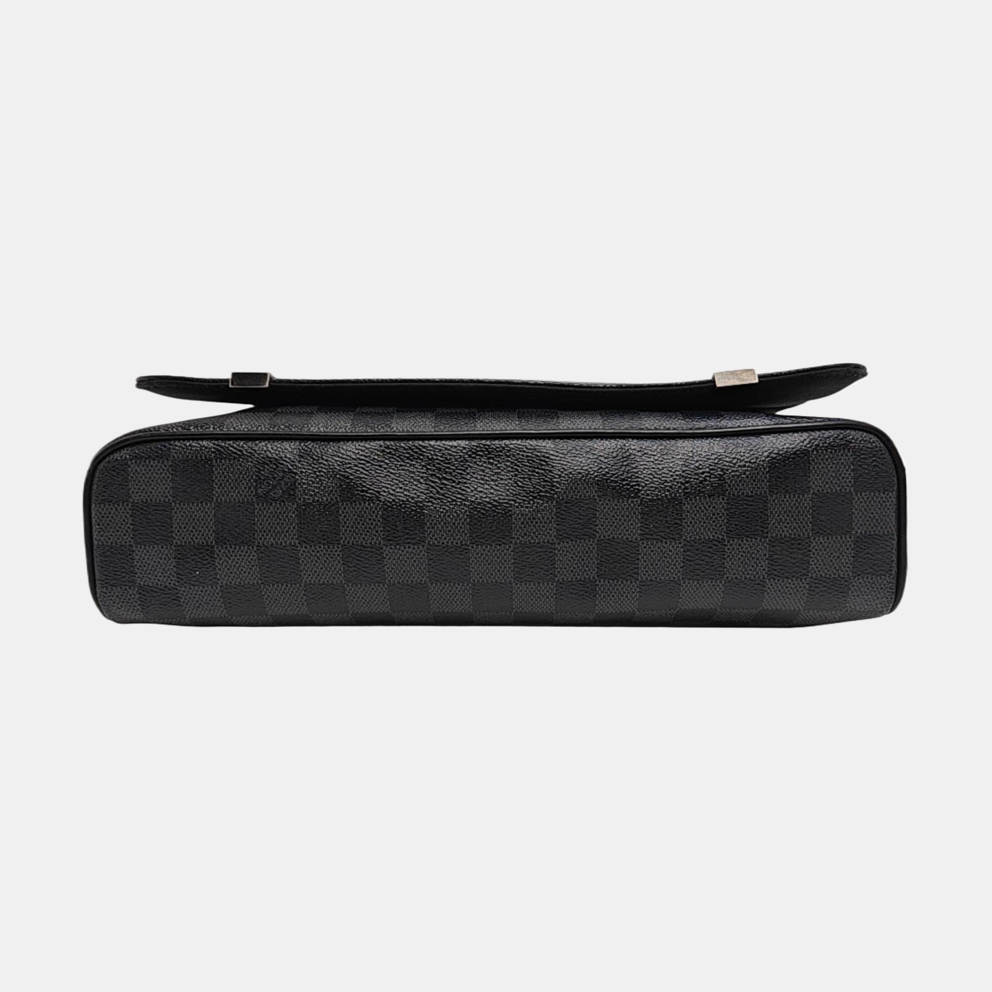 DISTRICT MM Damier Graphite Coated Canvas Gray