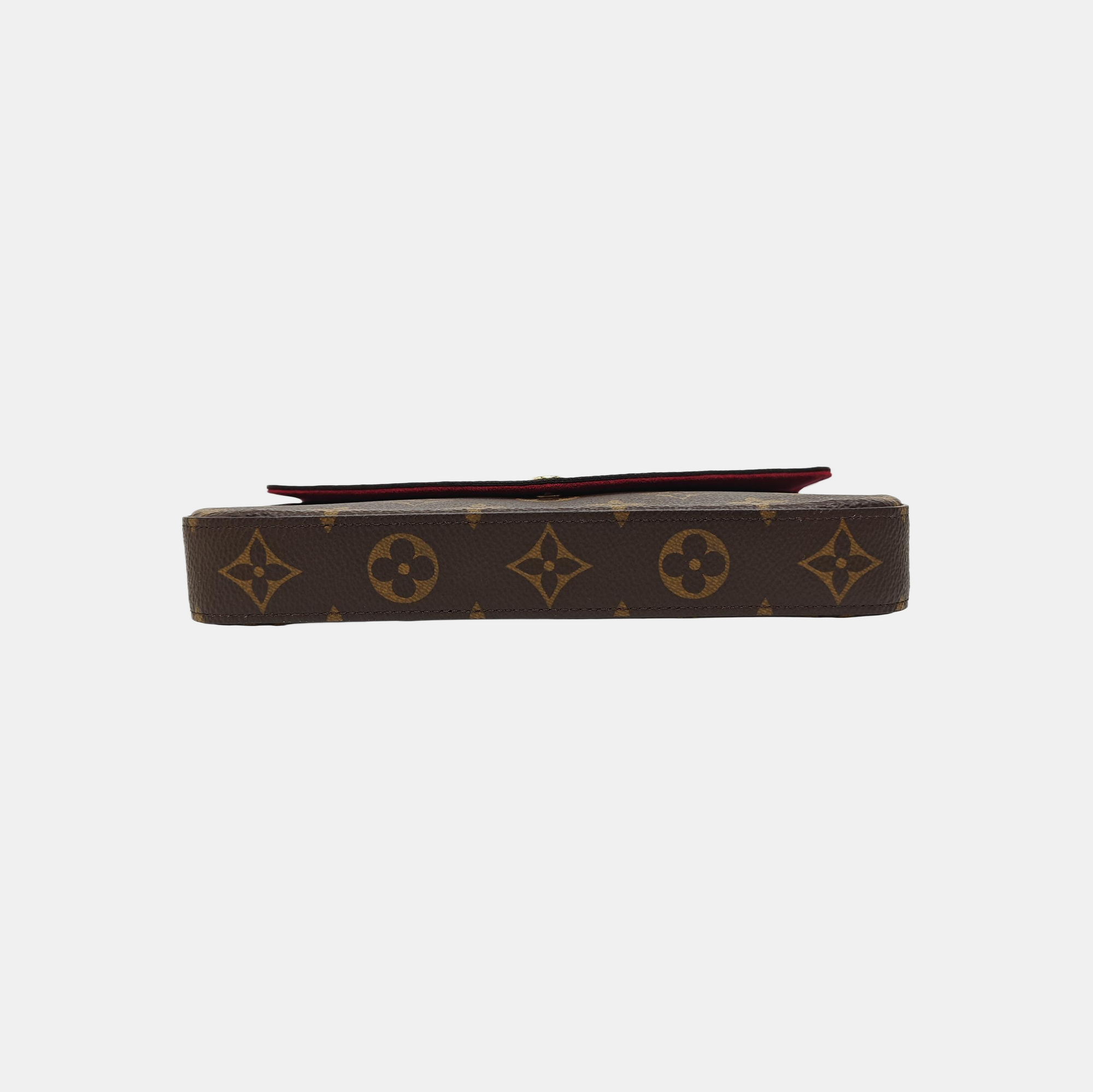 FÉLICIE Monogram Coated Canvas Brown