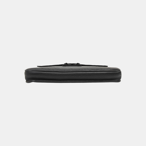 S LOCK Monogram Calfskin Black
