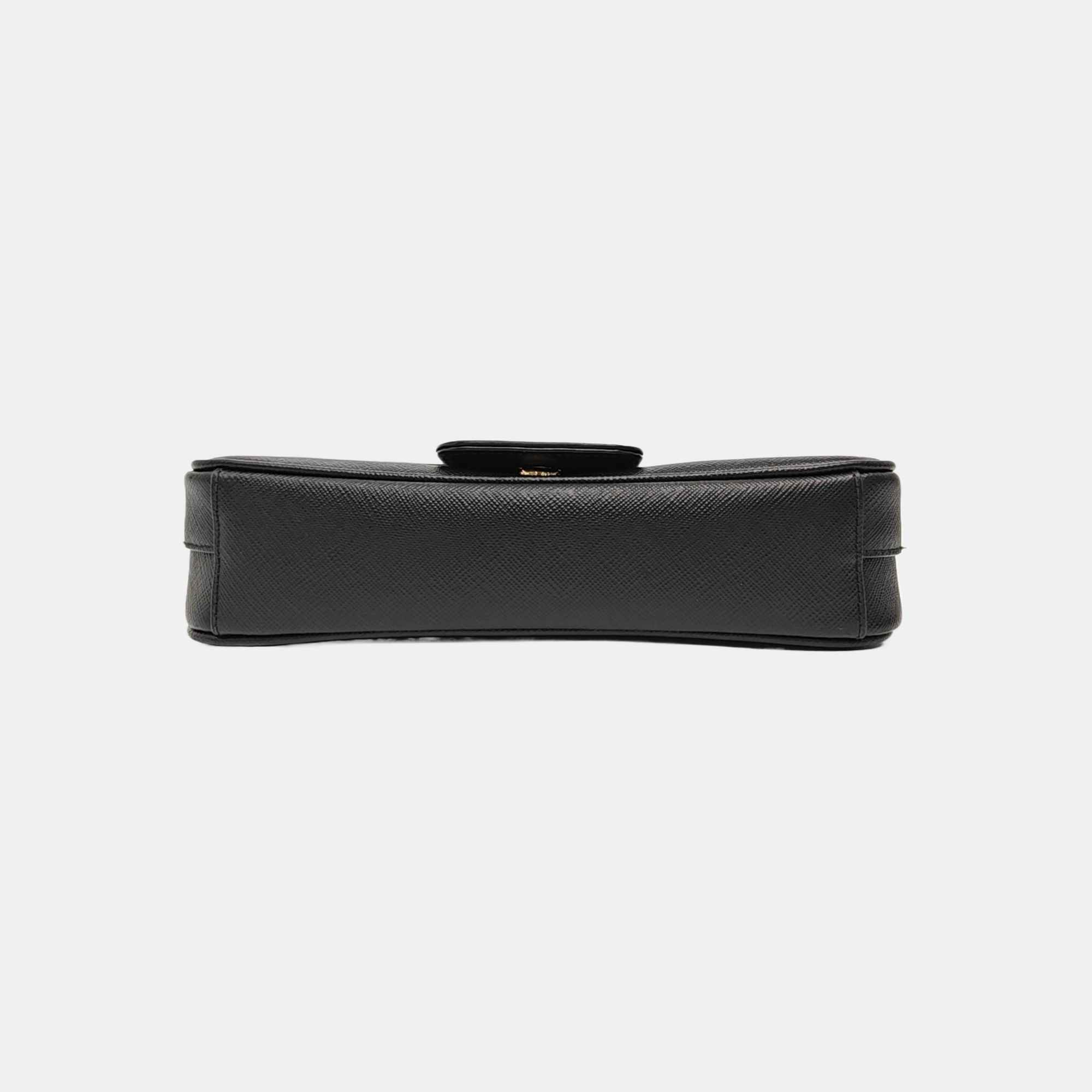 Sidonie Saffiano Calfskin Black
