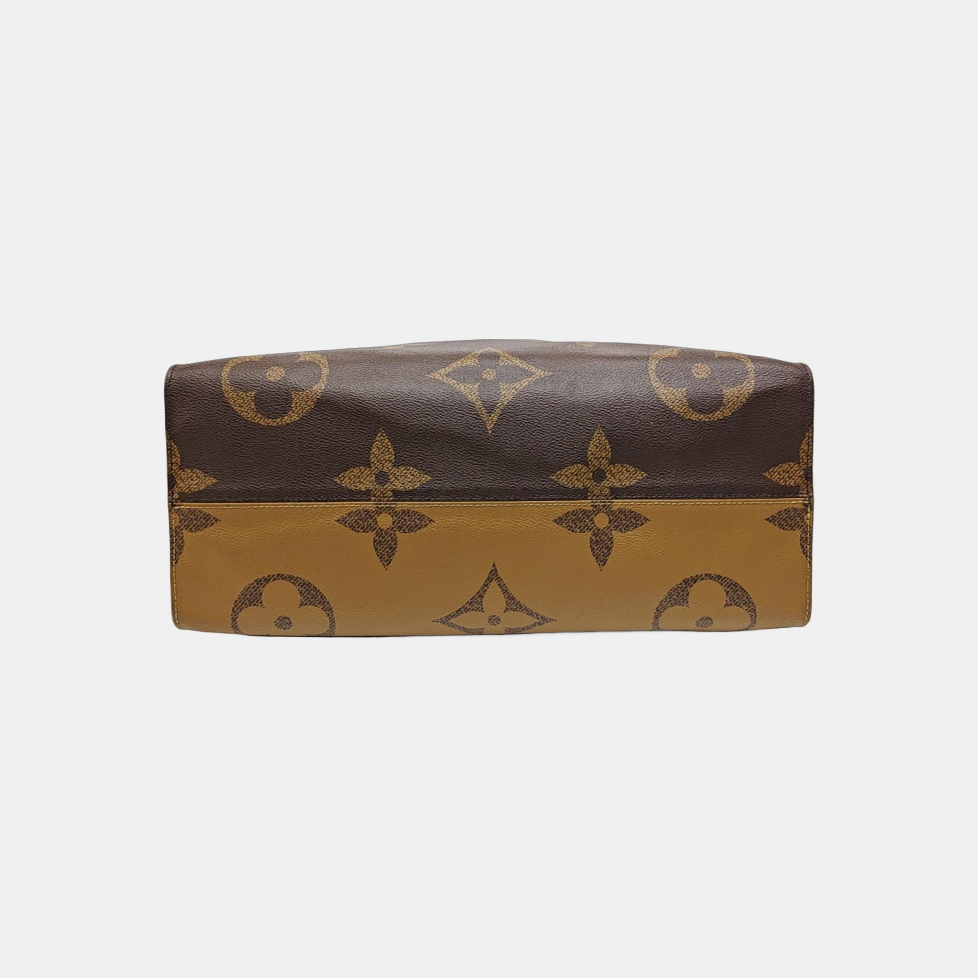 ONTHEGO GM Monogram Coated Canvas Brown