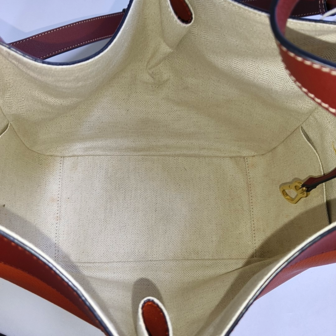 Hammock Small Calfskin Orange