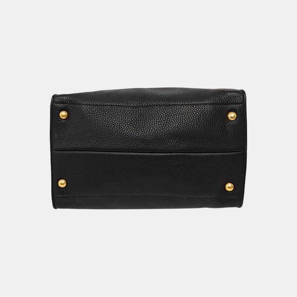 Calfskin Shoulder Bag Black