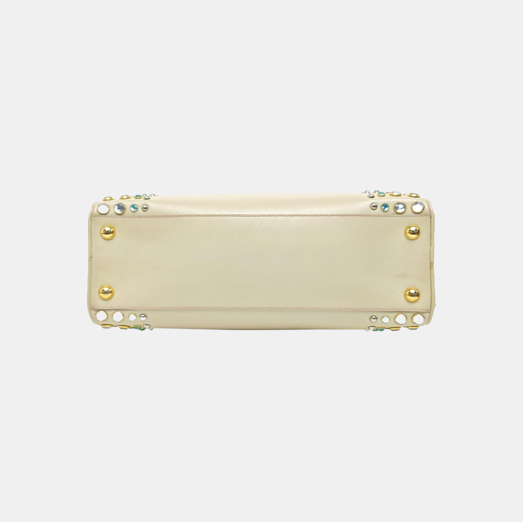Pyramid Saffiano Calfskin Yellow