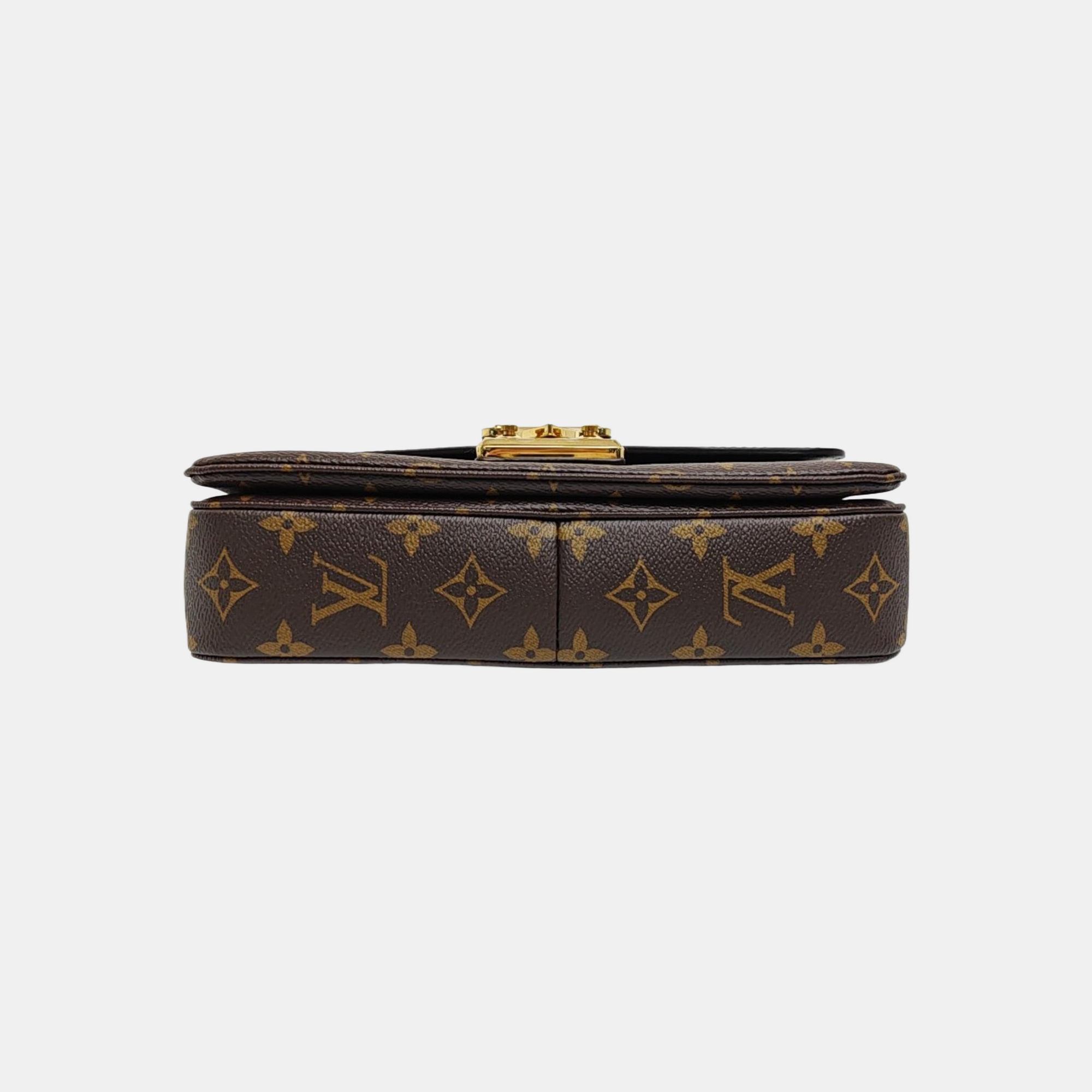 MARCEAU Monogram Coated Canvas Brown