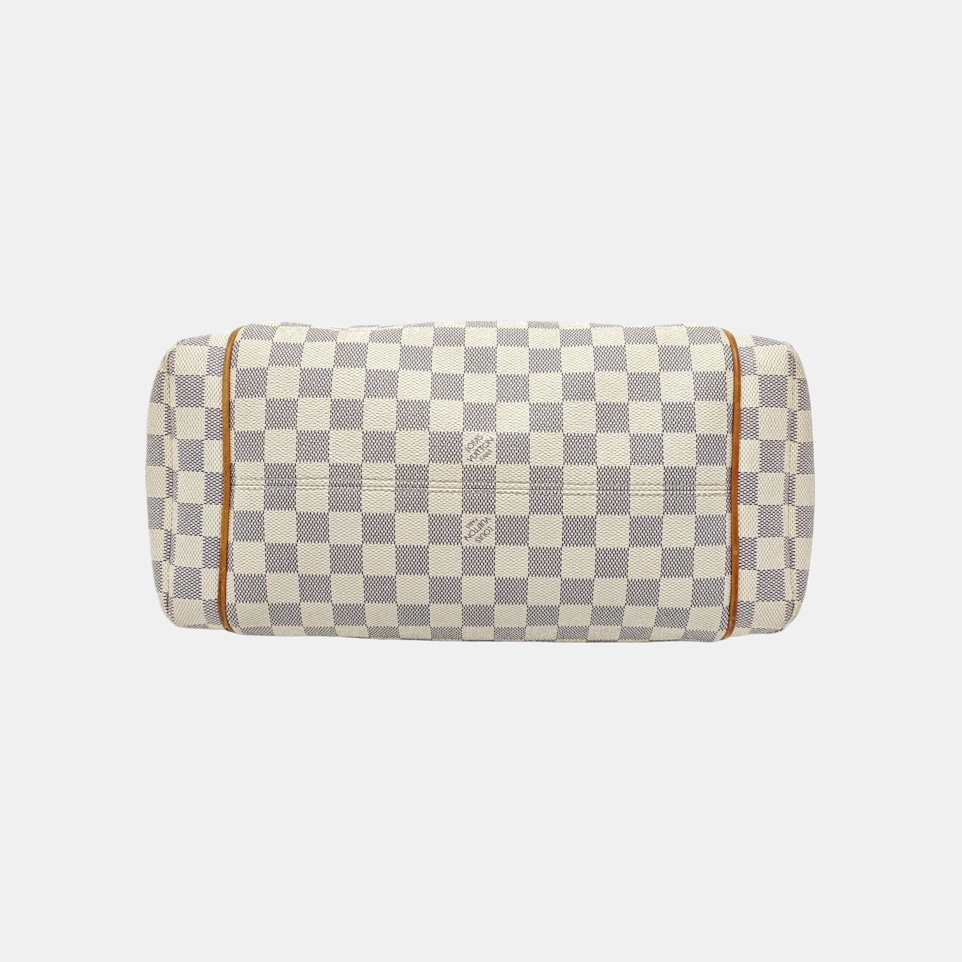 TOTALLY MM Damier Azur Coated Canvas White