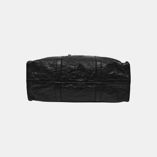 Lambskin Top Handle Bag Black