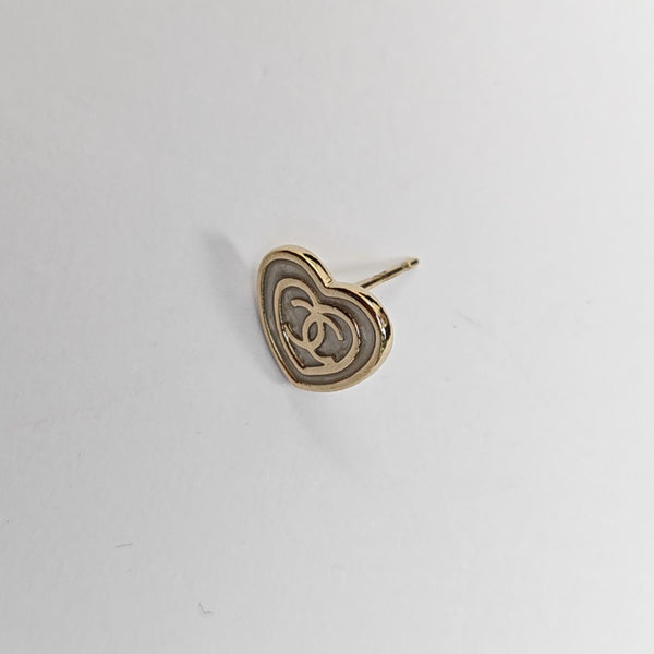 Metal White Stud Earrings