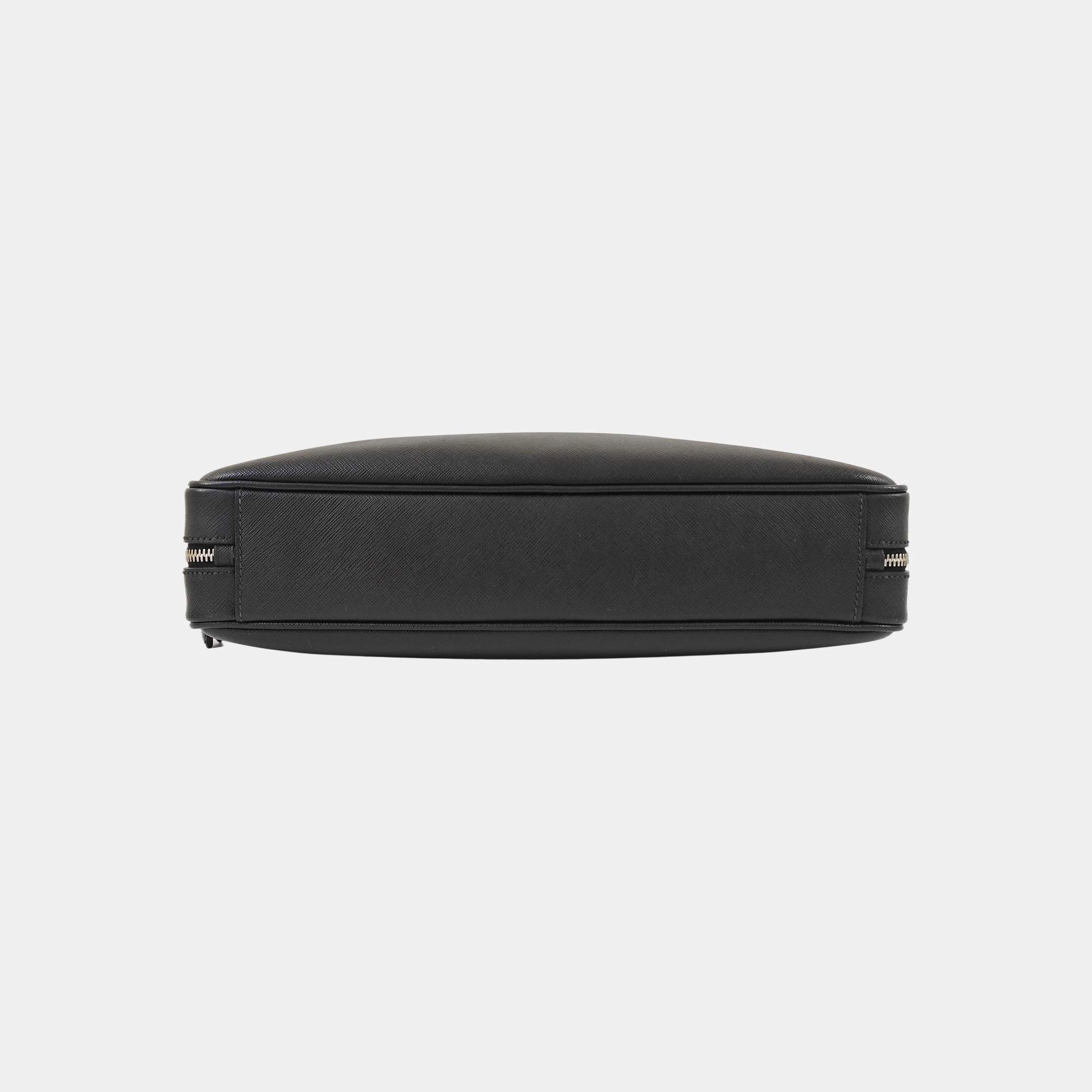 Saffiano Calfskin Shoulder Bag Black