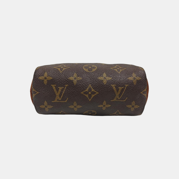 SPEEDY Nano Monogram Coated Canvas Brown