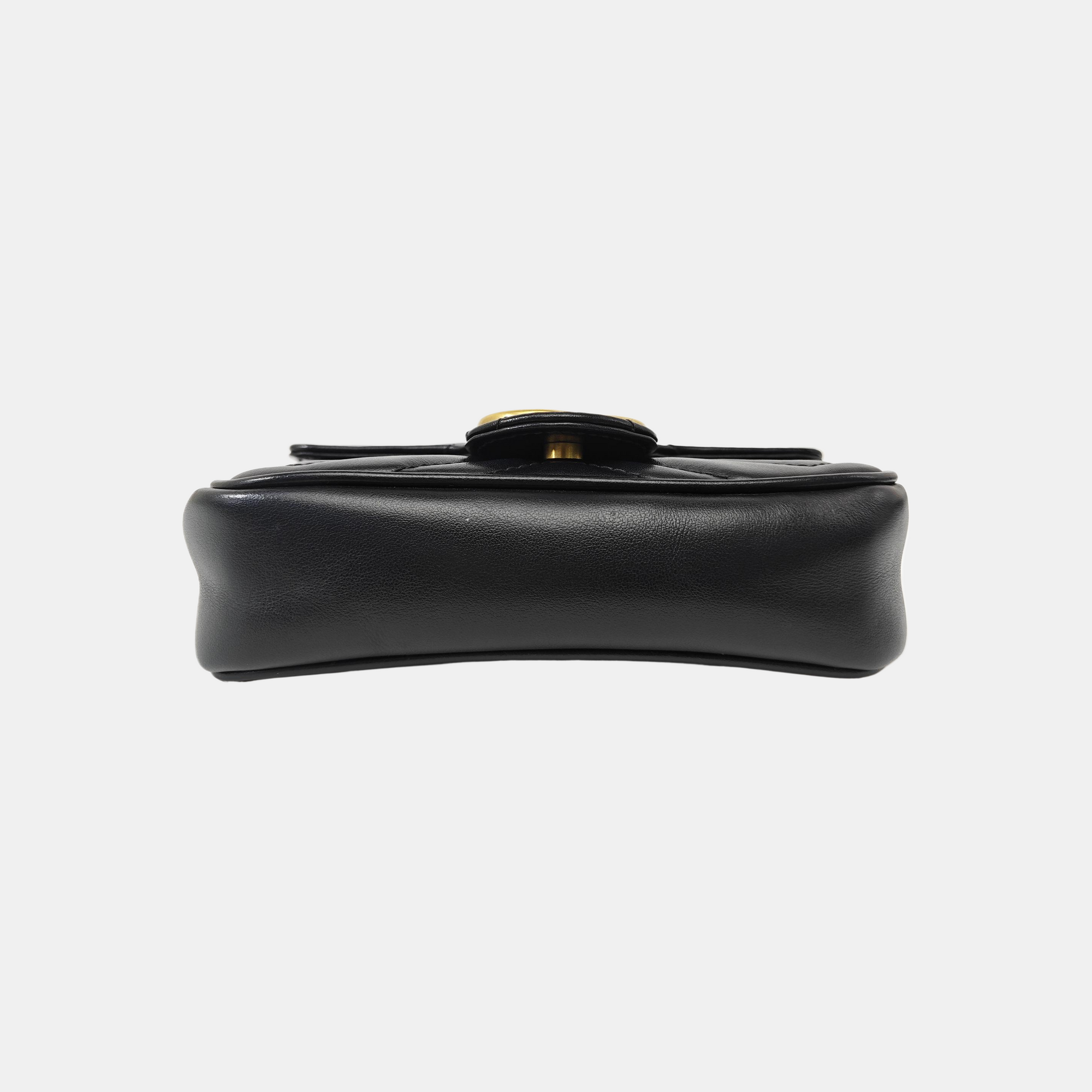 GG Marmont Mini Quilted Calfskin Black