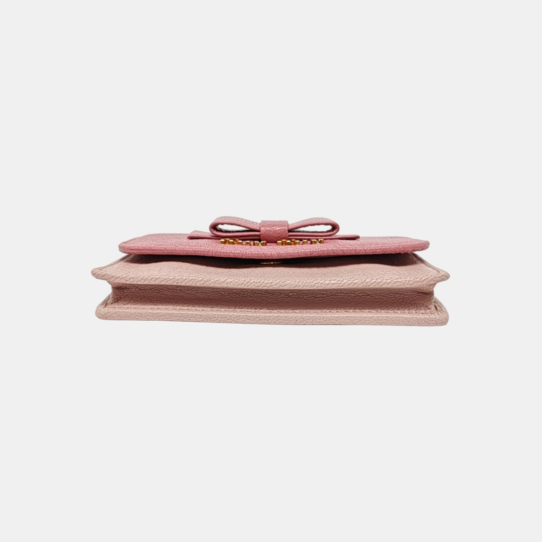 Madras Leather Pink Card Holder