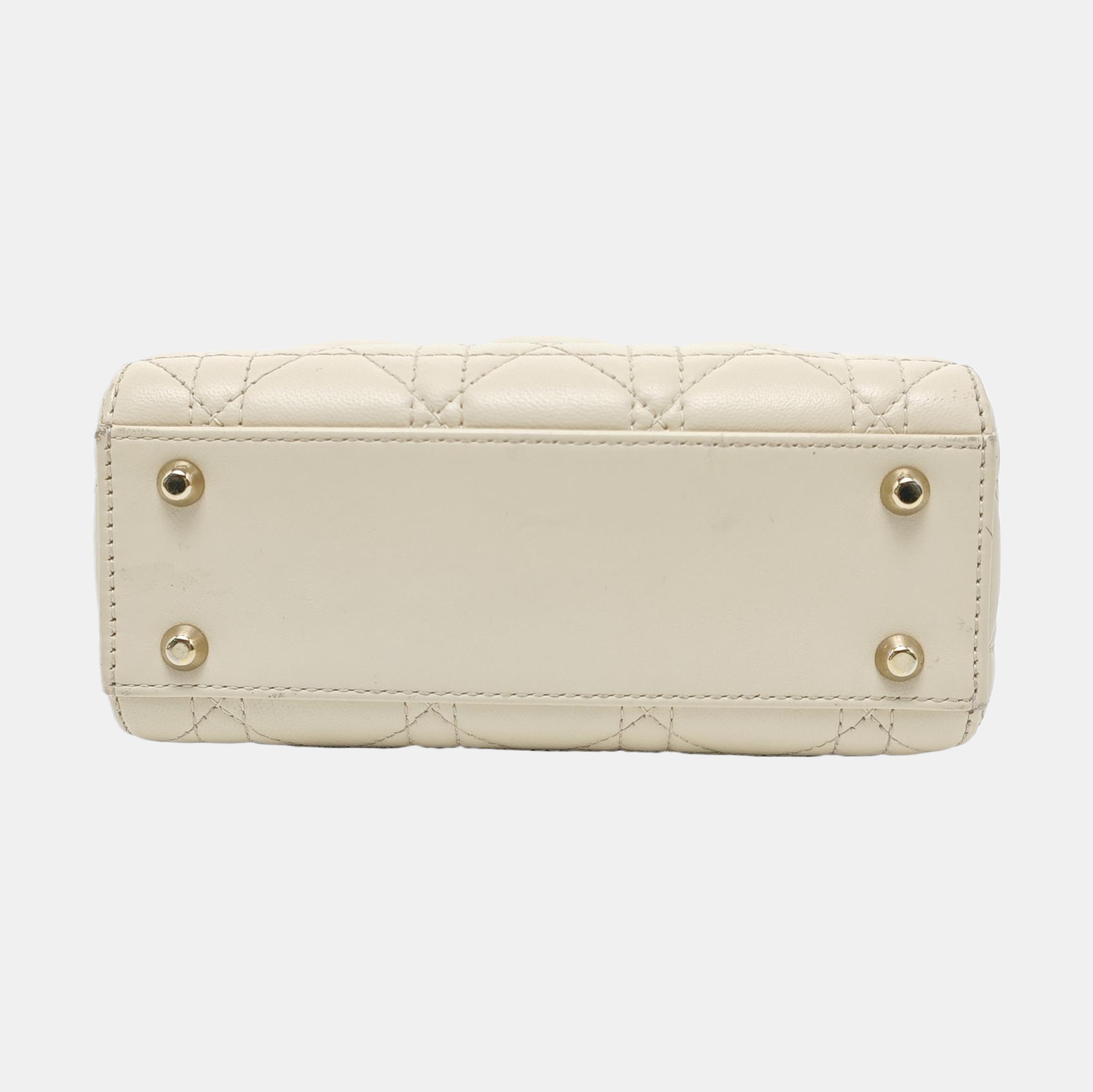 Lady Dior Mini Cannage Lambskin White