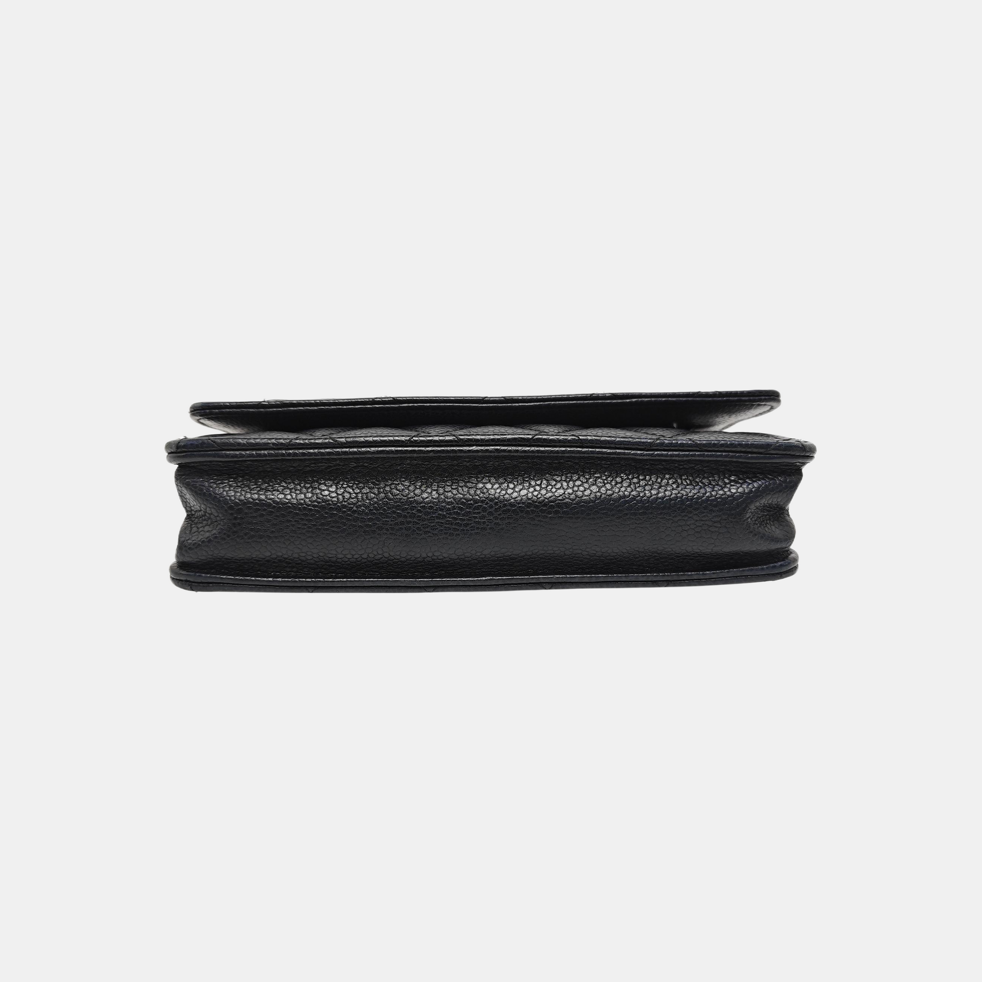 WOC Quilted Grained Calfskin Black