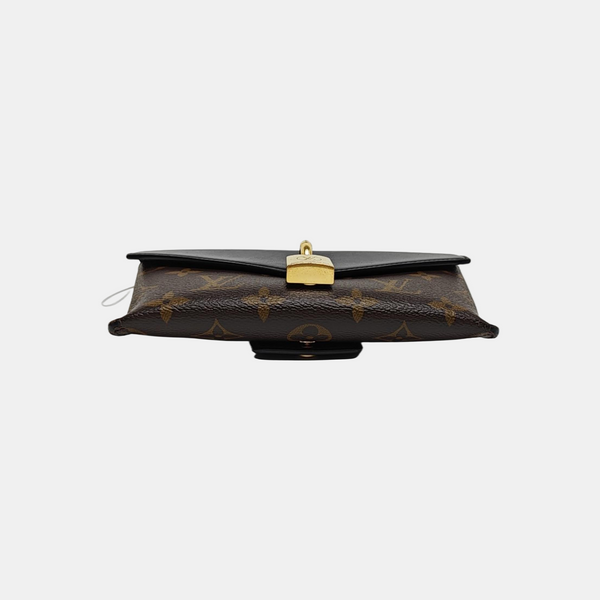 Coated Canvas Shoulder Bag Brown