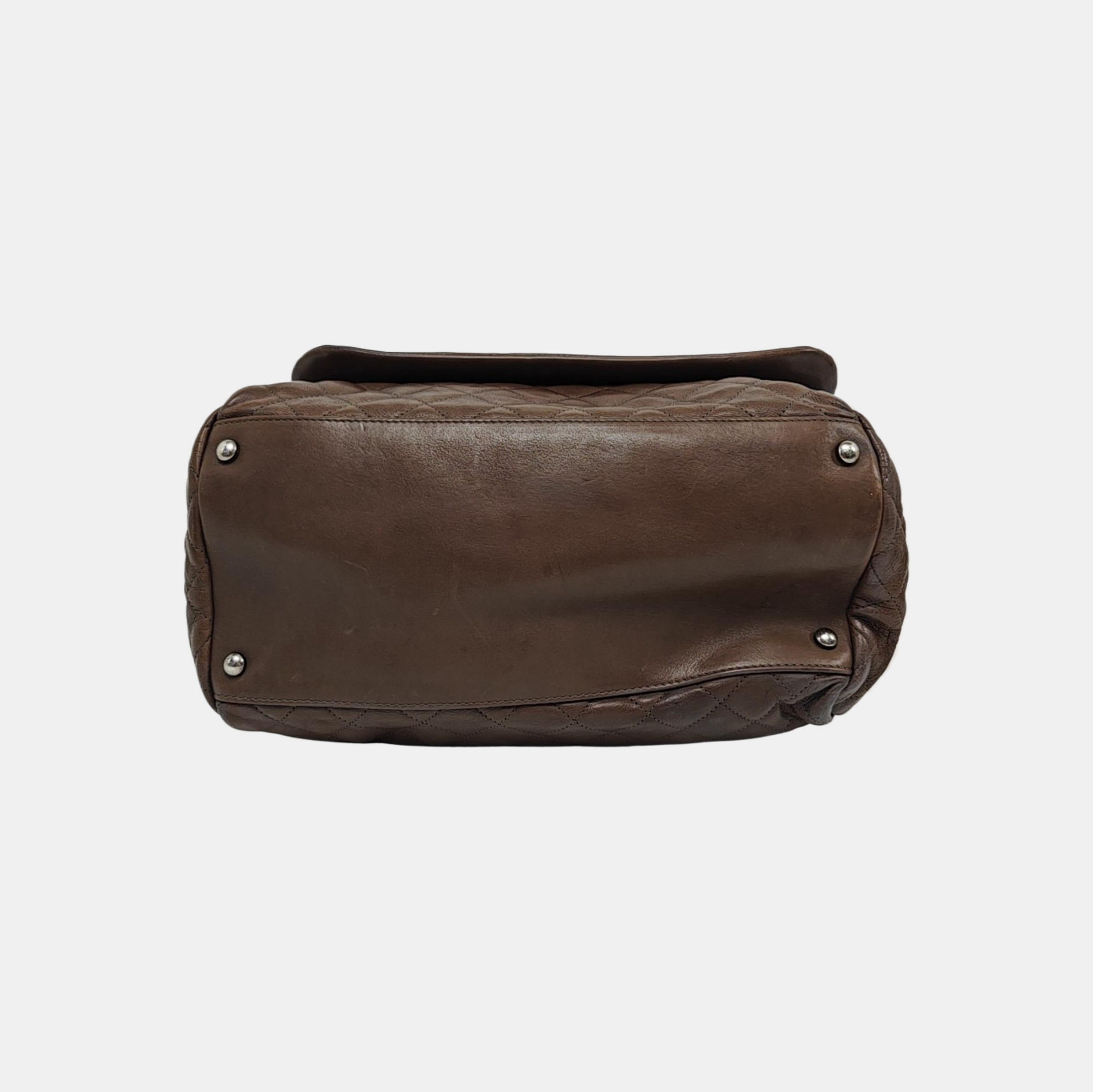 LUXURY LINE Quilted Calfskin Gray