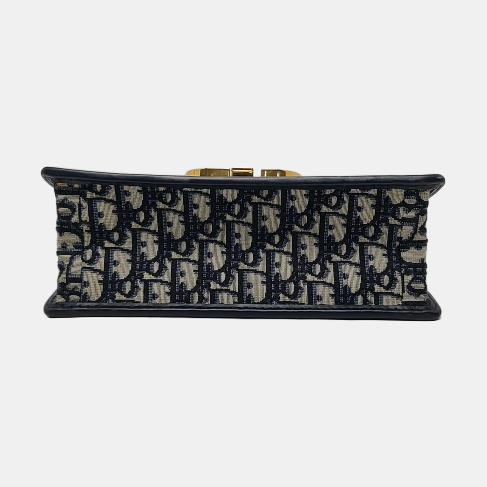 30 Montaigne Oblique Canvas Blue
