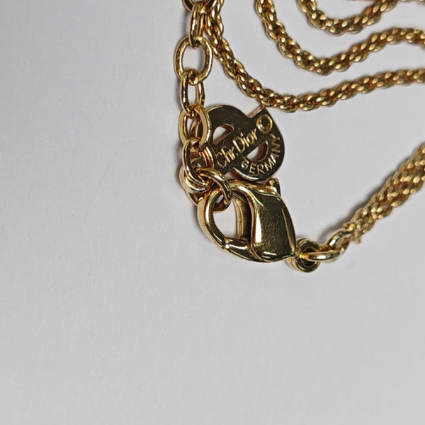 Twist Round Metal Gold Necklace
