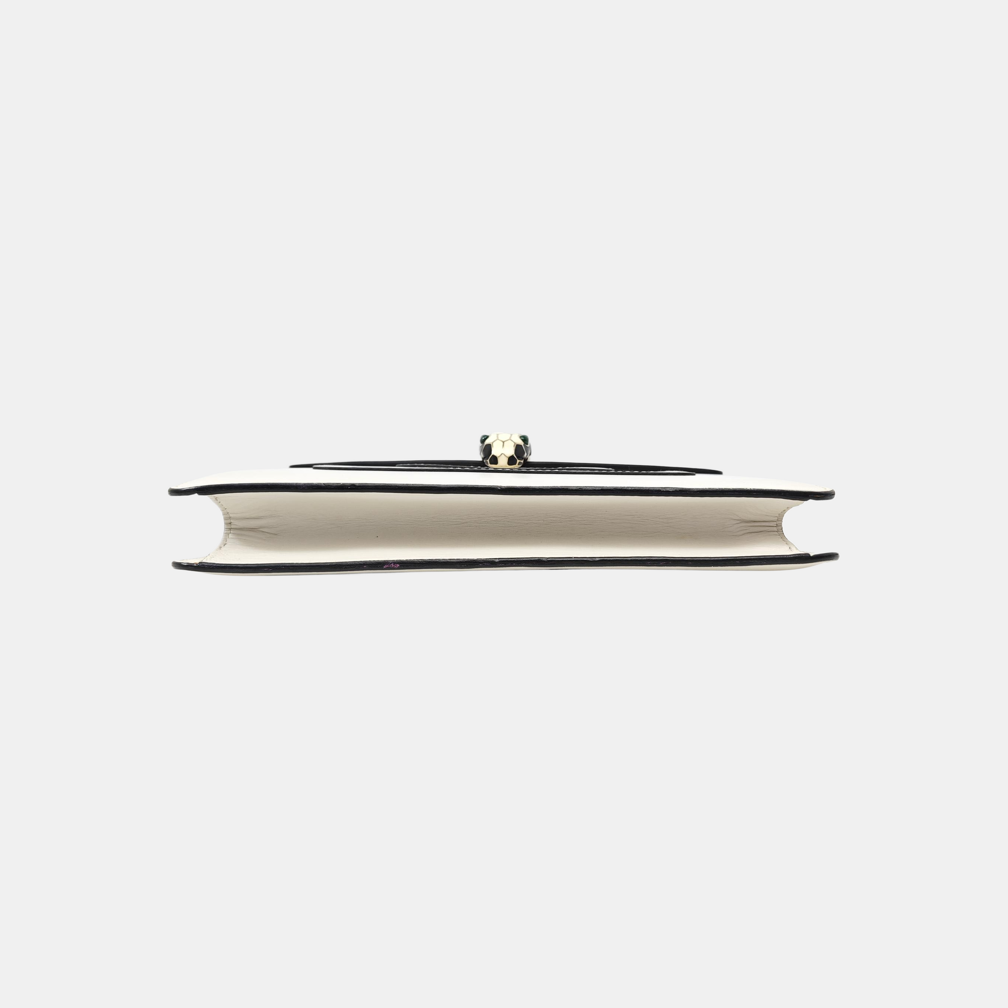 SERPENTI FOREVER Medium Calfskin White