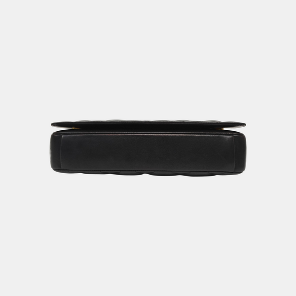 Quilted Lambskin Shoulder Bag Black
