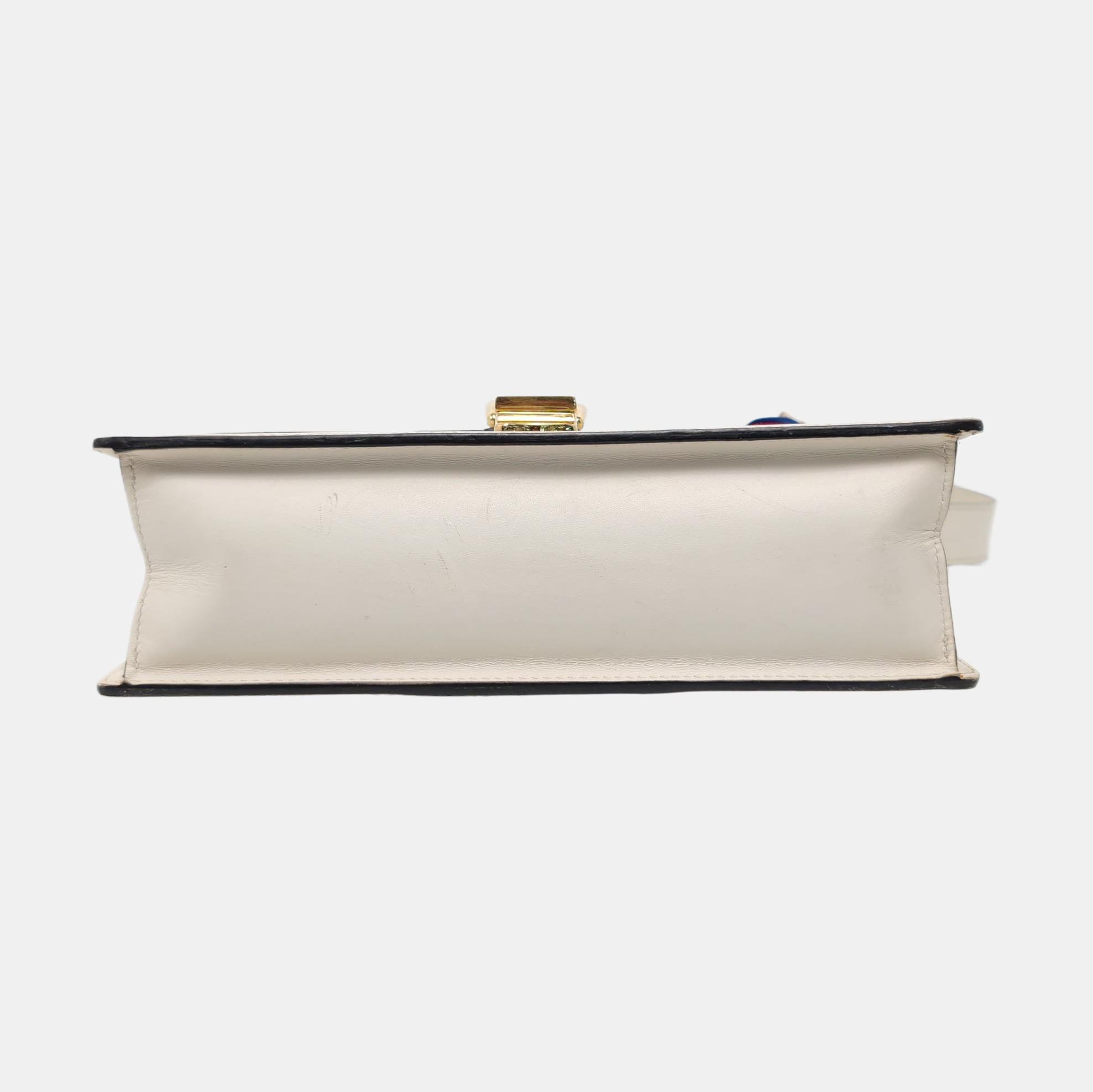Authenticated pre-owned  Sylvie Small Calfskin White - Shoulder Bag at Looply