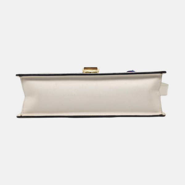 Authenticated pre-owned  Sylvie Small Calfskin White - Shoulder Bag at Looply